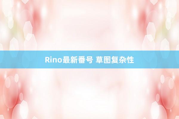 Rino最新番号 草图复杂性