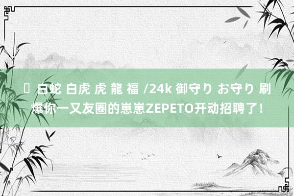 ✨白蛇 白虎 虎 龍 福 /24k 御守り お守り 刷爆你一又友圈的崽崽ZEPETO开动招聘了！